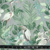 TISSU EXTÉRIEUR OISEAUX MARIN FOND VERT