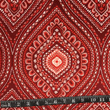 TISSU EXTÉRIEUR MANDALA ROUGE
