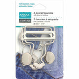 Attache à saloppette 1-1/2'' argent