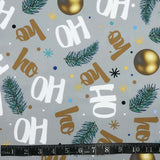POLYESTER DÉCO NAPPE HOHOHO FOND GRIS
