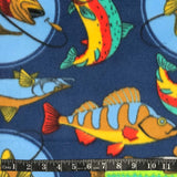 POLAR IMPRIMÉ - POISSONS FOND BLEU