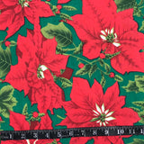 POLYESTER COTON DÉCO ET NAPPE POINSETTIA