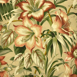 TISSU EXTÉRIEUR FLEURIS FOND BEIGE