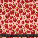 COTON IMPRIMÉ FRAISES ET DIAMANTS