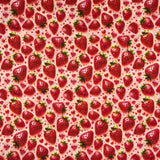 COTON IMPRIMÉ FRAISES ET DIAMANTS