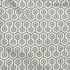 FLANELLETTE IMPRIMÉE GÉOMÉTRIQUE GRIS FOND BLANC