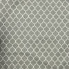 FLANELLETTE IMPRIMÉE GÉOMÉTRIQUE BLANC FOND GRIS