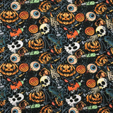 COTON IMPRIMÉ HALLOWEEN MACABRE