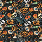 COTON IMPRIMÉ HALLOWEEN MACABRE