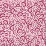 FLANELLETTE IMPRIMÉE COEURS ROSES