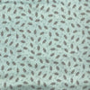 COTON IMPRIMÉ SOURIS FOND TURQUOISE