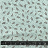 COTON IMPRIMÉ SOURIS FOND TURQUOISE