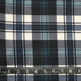 POLYESTER DÉCO ET NAPPE CARREAUX BLEUS ET BLANCS