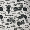 POLYESTER DÉCO ET NAPPE MOTOS BIKERS