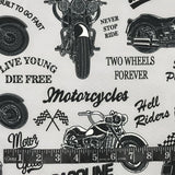 POLYESTER DÉCO ET NAPPE MOTOS BIKERS