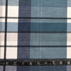 POLYESTER DÉCO ET NAPPE CARREAUX BLEUS-VERTS