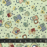 POLYESTER DÉCO ET NAPPE PANIERS ET AROSOIRS VERT MENTHE