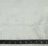 DENTELLE VALANCE BLANCHE AVEC TOURNESOL ET SOLEIL