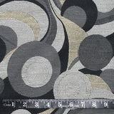 TISSU RECOUVREMENT - RONDS GRIS ET BRUNS