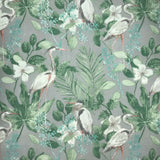 TISSU EXTÉRIEUR OISEAUX MARIN FOND VERT