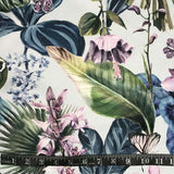 POLYESTER DÉCO ET NAPPE FEUILLAGE ET PAPILLONS PASTEL