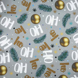 POLYESTER DÉCO NAPPE HOHOHO FOND GRIS