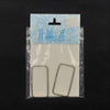 Anneaux en rectangle argent 1 1/2''