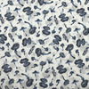 COTON IMPRIMÉ CHAMPIGNONS BLEU FOND BLANC