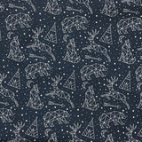 COTON IMPRIMÉ CONSTELLATIONS ANIMALES