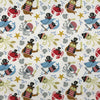 FLANELLETTE IMPRIMÉE ANIMAUX MARINS FOND BLANC