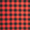 TISSU À NAPPE - CARROTÉ ROUGE ET NOIR PETITS CARREAUX