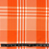 TISSU À NAPPE - CARROTÉ ORANGE ET BLANC