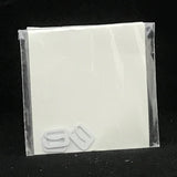 Attache à maillot de bain 3/8'' en métal blanc
