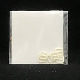 Ajusteur en plastique blanc pour 1/4 '' (6 unités)