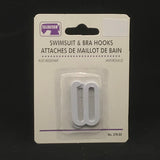 Attache à maillot de bain 1'' en métal blanc