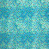 COTON IMPRIMÉ POIS ARC-EN-CIEL SUR FOND BLEU