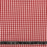 POLYCOTON IMPRIMÉ CARROTÉ ROUGE ET BLANC