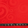 TISSU À NAPPE - ROUGE À MOTIFS SPIRALES