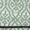 CANVAS À MOTIFS ABSTRAITS TURQUOISE BRILLANT ET BEIGE