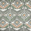CANVAS IMPRIMÉ FORMES GÉOMÉTRIQUES GRIS ET CORAIL