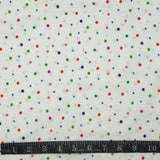 COTON IMPRIMÉ POINTS MULTICOLORES