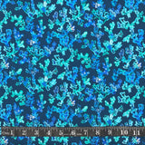 COTON IMPRIMÉ CORAIL AQUA