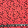 COTON IMPRIMÉ FOURMIES SUR FOND ROUGE