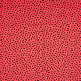 COTON IMPRIMÉ FOURMIES SUR FOND ROUGE