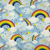 COTON IMPRIMÉ ARC-EN-CIEL