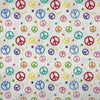 COTON IMPRIMÉ PEACE AND LOVE