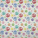 COTON IMPRIMÉ PEACE AND LOVE