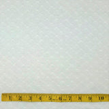 TRICOT DE COTON - BLANC TEXTURÉ MINCE
