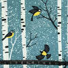 POLYESTER DÉCO ET NAPPE OISEAUX