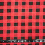FLANELLETTE IMPRIMÉE CARREAUX ROUGE